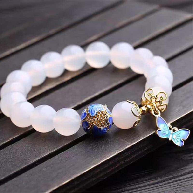 White Agate Spiritual Growth Bracelet - YUBA Spirit