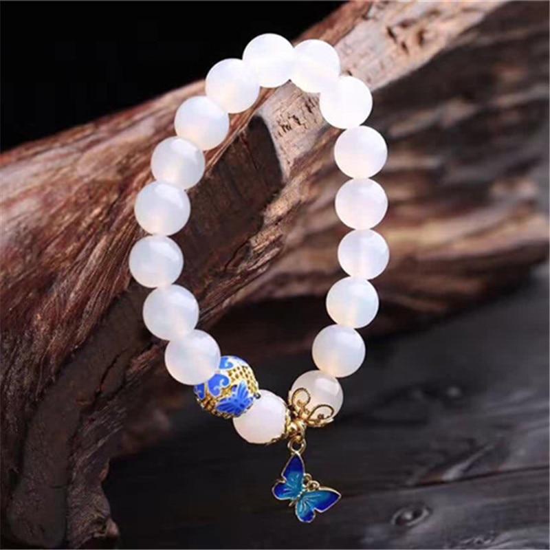 White Agate Spiritual Growth Bracelet - YUBA Spirit