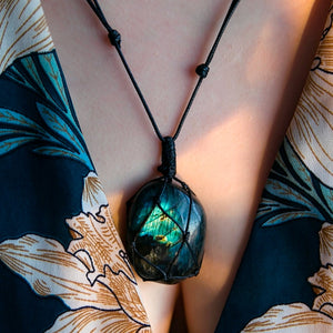 Dragon's Heart Labradorite Pendant