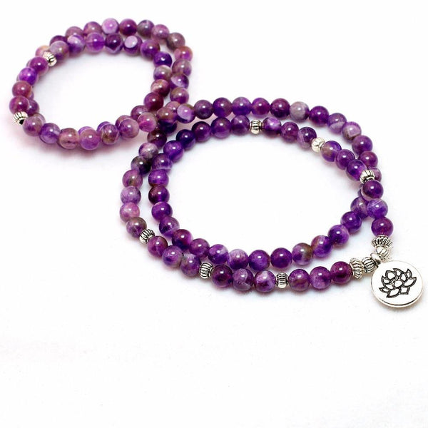 108 Amethysts Mala - YUBA Spirit