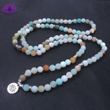 108 Frosted Amazonite Mala - YUBA Spirit