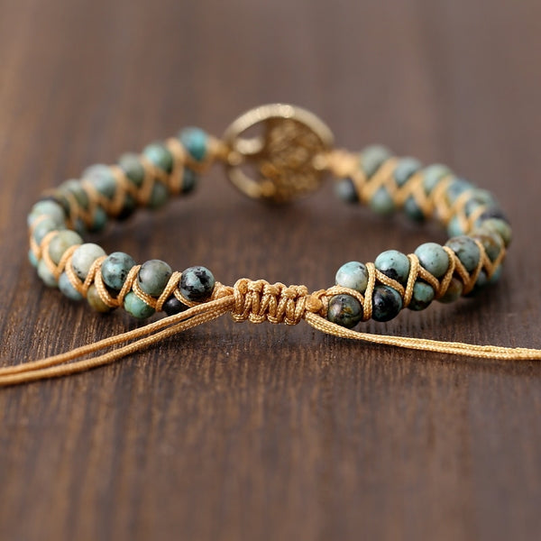 Tree of Life African Jasper Bracelet