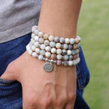 108 Frosted Amazonite Mala - YUBA Spirit