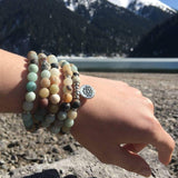 108 Frosted Amazonite Mala - YUBA Spirit