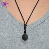 Astral Eye Rainbow Obsidian Necklace - YUBA Spirit