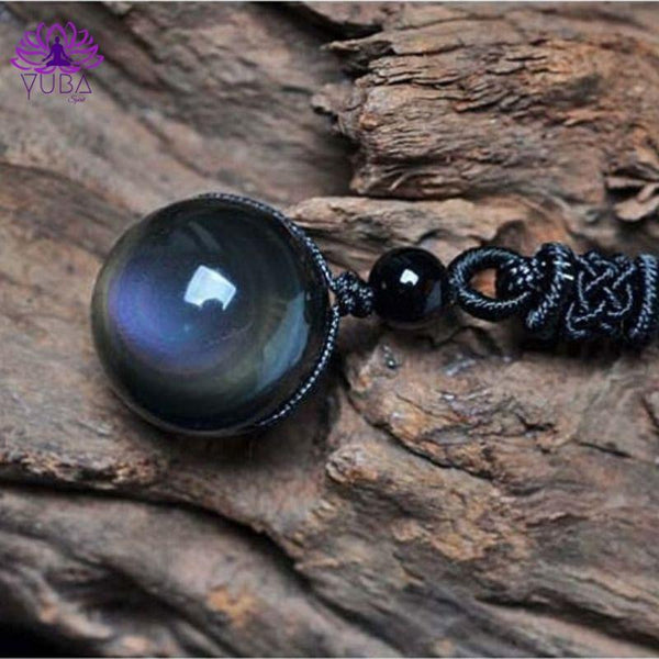 Astral Eye Rainbow Obsidian Necklace - YUBA Spirit