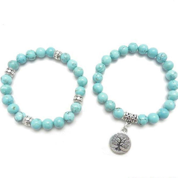 Tree of Life Turquoise Double Bracelet - YUBA Spirit