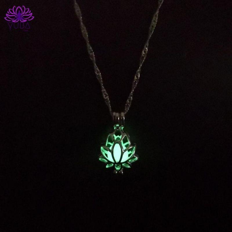 Phosphorescent Lotus Necklace - YUBA Spirit