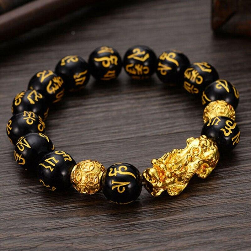 Feng Shui Bracelet - Pixiu and Obsidian - YUBA Spirit