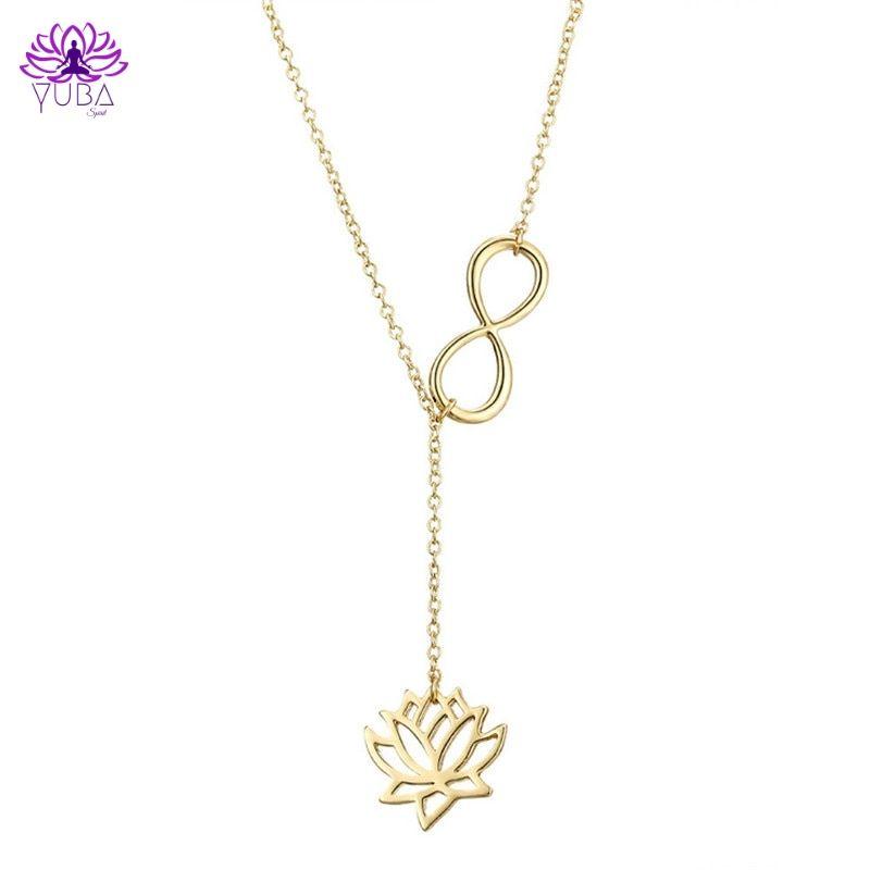 Infinite Lotus Y Necklace - YUBA Spirit