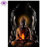 Modern Black Buddha Canvas - YUBA Spirit