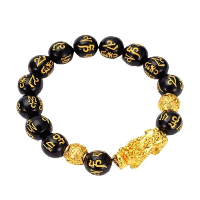 Feng Shui Bracelet - Pixiu and Obsidian - YUBA Spirit