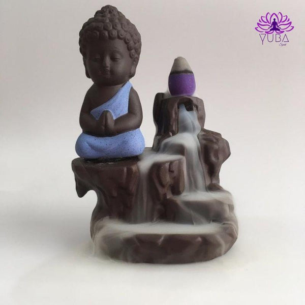 "Buddha by Waterfall" Incense Burner + Premium Gift - YUBA Spirit