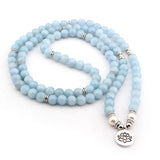 108 Blue Chalcedony Mala - YUBA Spirit