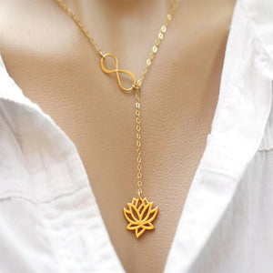 Infinite Lotus Y Necklace - YUBA Spirit